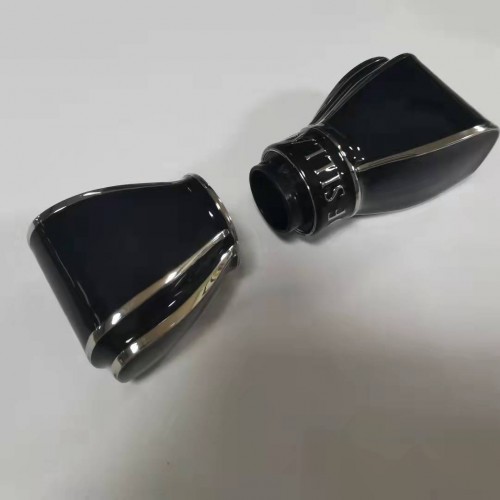 Custom Cosmetic Packaging Metal Zinc Alloy Black Bowknot Design Empty Shell Lipstick Tube