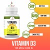 VitPro Vitamin D3 5000iu (125 mcg) for Healthy Muscle Function - 90 Softgels