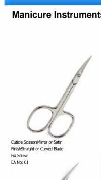 Cuticle scissor