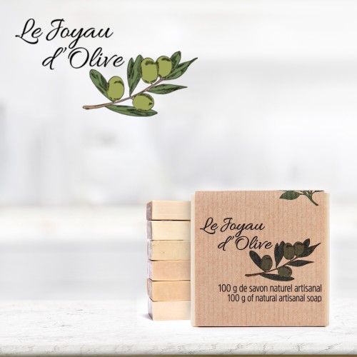 Le Joyau d'Olive Luxury Ancestral Soap, Handcrafted Artisanal Virgin Olive & Essential Oils, Gift Pack of 7 units – for Face and Body