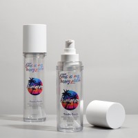 Empty PET Cosmetic lotion Bottle Custom color  Lotion Pump Bottle with White Cap for Sunscreen Toner