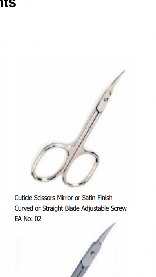 Cuticle scissor