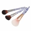 Factory direct sales 3 pcs soft nylon hairspray handle beauty brushes for daily makeup