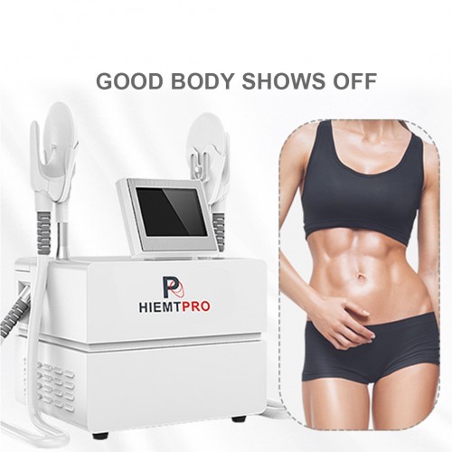 EMS2 Fitness Hiemt Electromagnetic Beautiful Mulscle Cellulite Removal Machine 2 Handle Hiemt Fat Burning