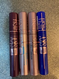 Maybelline Lash Sensational Sky High Mascara Very Black + Blue Mist + Burgundy Haze