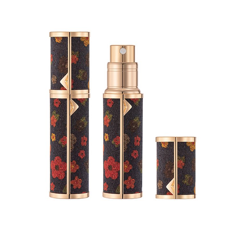 5ML Retro Portable High-end Perfume Bottle Bottom Self-pump Travel Spray Bottle Luxury Empty Bottle