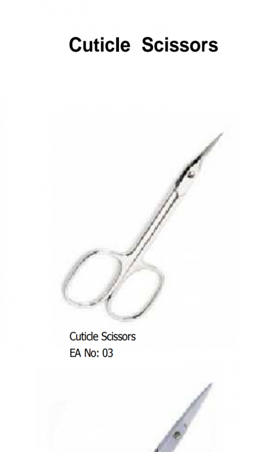 Cuticle scissor