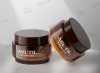150g Amber Brown Glass Cream Jar with Dark Brown Lid, Cosmetic Jar for Face Cream & Whitening Cream, With Inner Liner & Base Tray