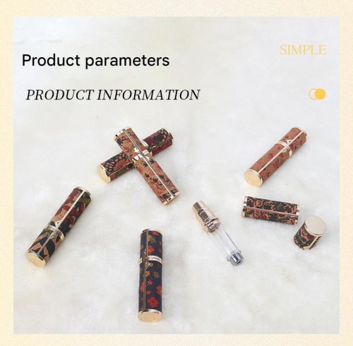 5ML Retro Portable High-end Perfume Bottle Bottom Self-pump Travel Spray Bottle Luxury Empty Bottle