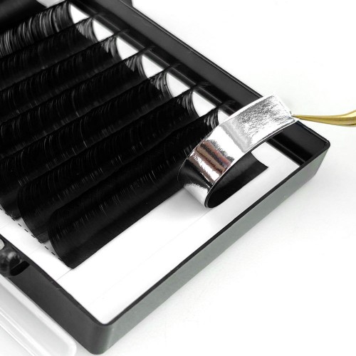 Custom Soft Silk Lash Trays for Individual Volume Classic Eyelash Extensions Velvet Lash Tray Classic Eyelash Extension