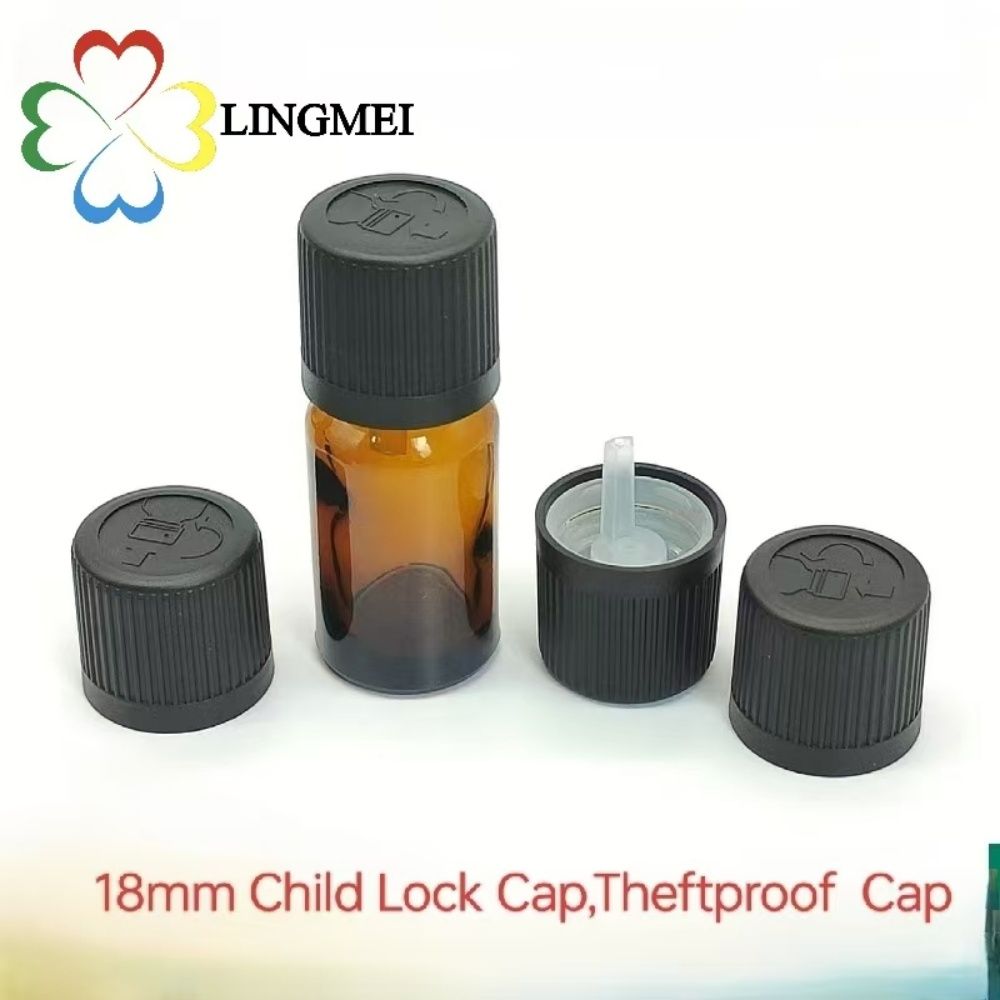18/400 Precise droppers Child lock caps  Anti-theft caps easy screw caps Roller balls