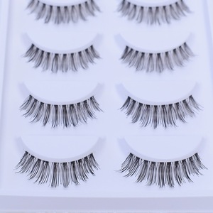 100% human hair made false eyelash various style