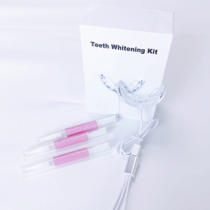 2020 approved whitening kits Teeth Whitening Kit whitening teeth machine with 3 Piece pink whitening pen