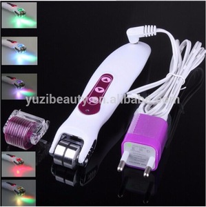 540 pin Derma roller/LED light vibrasion massage derma rolling system