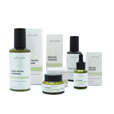 Best Selling Custom Logo Organic Natural Skincare Set Moisturizing Anti Acne Brightening Skincare Kit