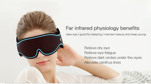 Breathable theropedic far infrared sleeping heating relax funny eye mask