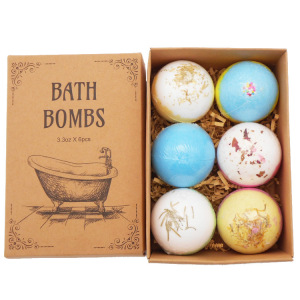 Custom Color Bath Salt Ball Essential Oil Natural Bubble Relax Stress Relief Body Shower Bath Bombs