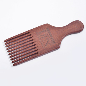 Custom good wide tooth wooden hair beard comb