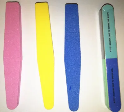 Customized High Quality Emery Board Half Moon Zebra 100/180 Nail File