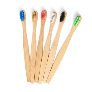 Eco- friendly toothbrushes bamboo 100% biodegradable with Customized Packing and Logo
