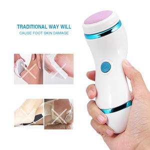 Electric feet scrubber Dead Skin Cuticles Remover Foot Exfoliator Massage Tool Pedicure Device