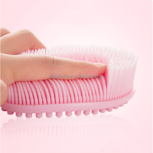 Factory direct new baby silicone bath brush, baby massage shampoo brush, bath wash daily necessities