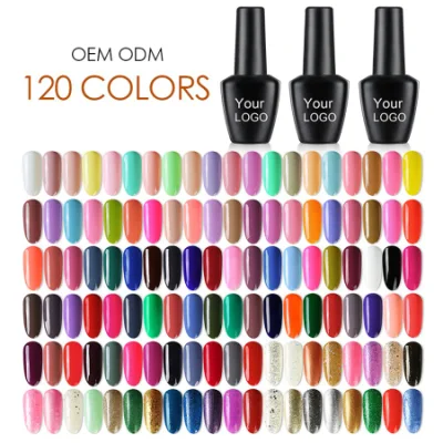 Free Sample Private Label OEM Bottle Long Lasting 40 Days 15ml Sock off Gel Polish Varnish Enamel Lacquer Color Organic LED UV Gel Nail Polish