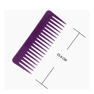 Hairdressing comb high quality ABS plastic heat-resistant large wide hair brush detangling wide tooth comb