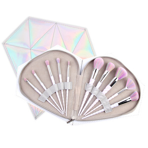 Holographic Brushes Holder Unicorns Gift Makeup Diamond Case Set with Brush