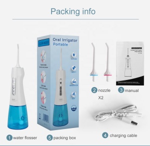 Home and travel ipx7 rechargeable dental care professional oral irrigator portable water flosser