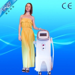 hospital medical CE beauty opt system ipl rf nd yag laser 2 handpiece RF equipment