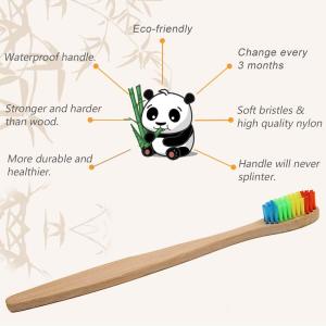 Hot sale new design eco friendly bamboo tooth brush charcoal infused bristle bamboo toothbrush