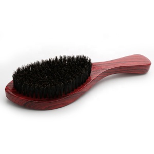 Hot selling factory directly supply curved beard brush man use professional bristle hair brush