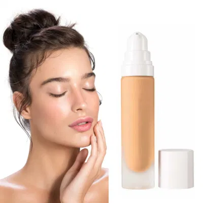 Hot Selling Natural Face Skin Tone Full Coverage Foundation Lasting Liquid Foundation Private Label