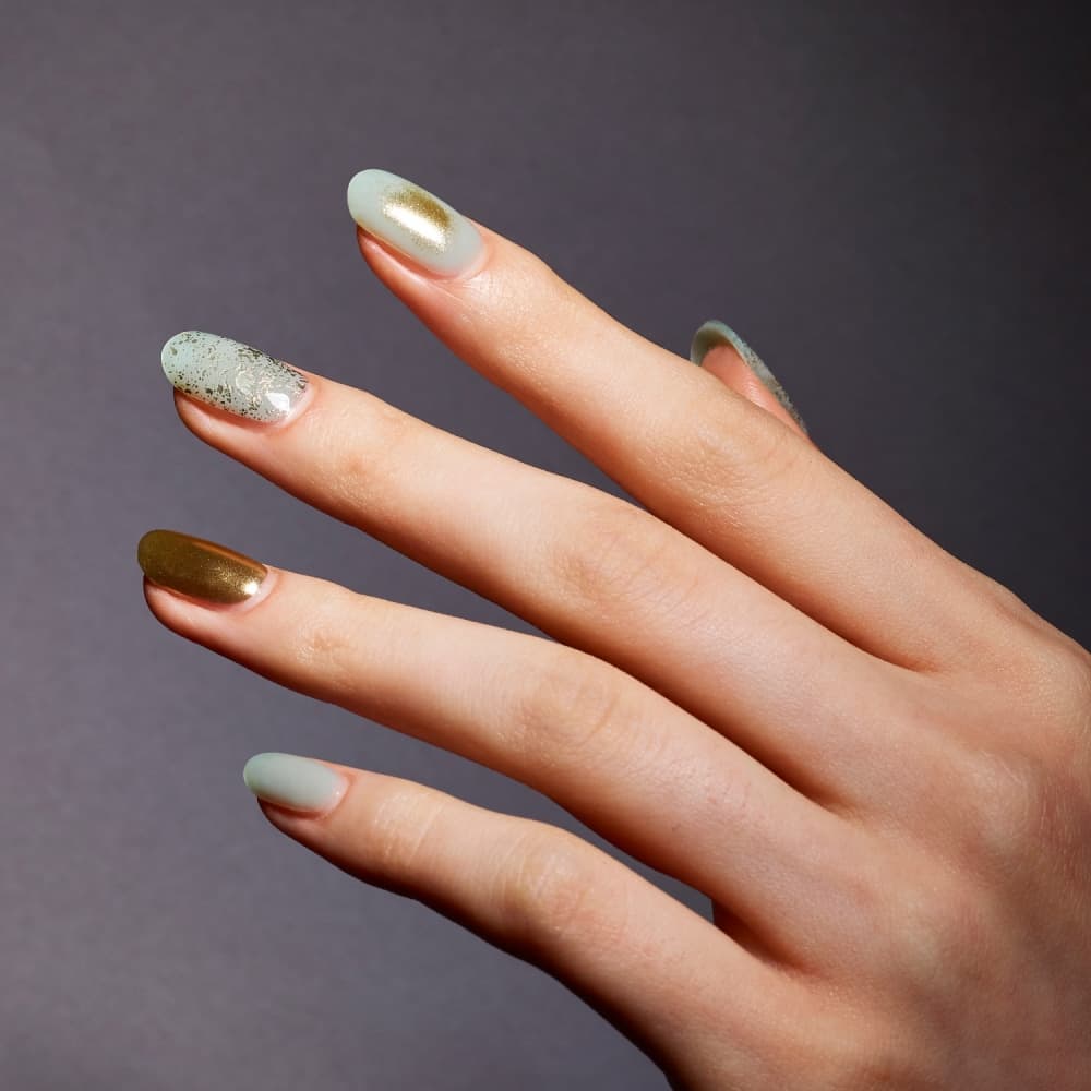 KEEPU CUSTOM NAIL STIRP MALIBU NIGHT MIRROR POWDER