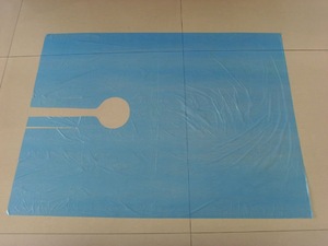 LDPE color full hairdressing cape,pe apron,disposable cape