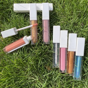 Lip gloss glitter private label clear  lip gloss waterproof moisturizing lipgloss with 10 colors china vendor