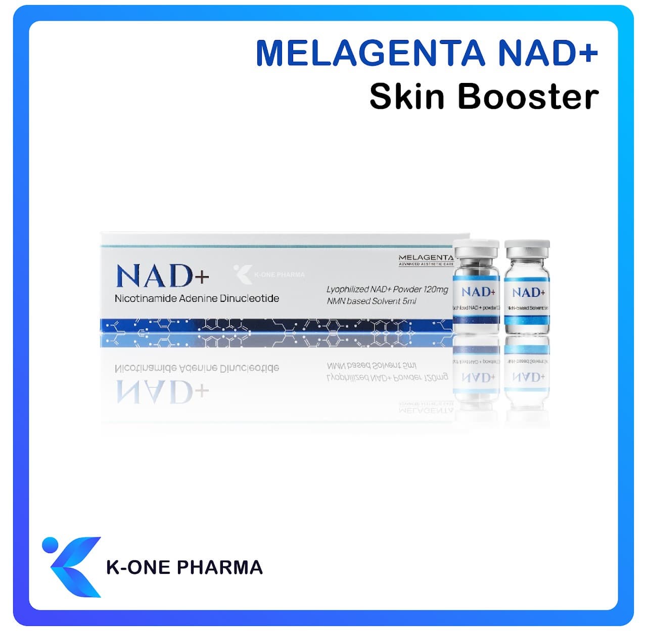 Melagenta NAD+ Skin Booster Cellular Energy Restoration Skin Vitality Skin Elasticity Hydration
