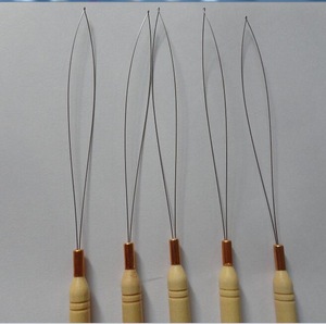 micro rings loop tool loop threader pulling needle used with hair plier and beads for human hair feather extension tools