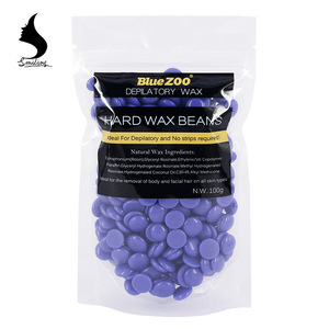 New Depilatory 100g Blue Zoo Hot Film Hard Wax Beans For Men Hair Removal No Waxing Paper Strips Pearl Hair Removal Hot Wax