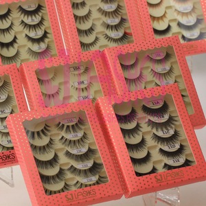 New product 5 Pairs Pack Custom Private Label Long Wispy Soft Individual Reusable False Eyelashes