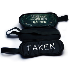 Personalized custom print airline travel sleeping eye mask