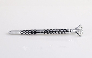 Professional Manual Gun Type Double Heads Eyebrow Tattoo Pen For 3D Eyebrow Lip Makeup with OEM Service