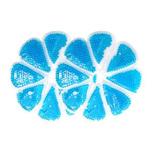 Reusable gel beads ice pack hot & cold  therapy  breast cooling pads with custom logo