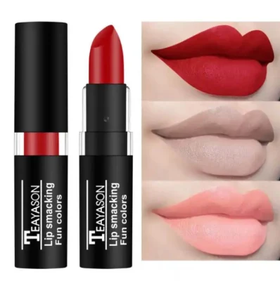 Red Matte Lipstick Nude Velvet Lip White Black Green Waterproof Long-Lasting Lip Stick Makeup Creative Makeup for Halloween
