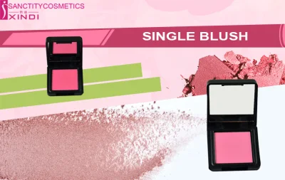 Single Shade Makeup Brightening Blush with Mirror