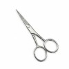 Stainless Steel Facial Hair Scissors Mustache, Nose Hair & Beard Trimming Scissors Cuticle Scissors for Men Beauty Tool
