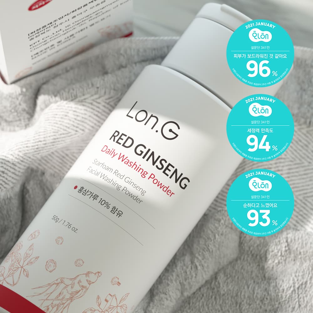 Starfoam Red Ginseng Facial Washing Powder 