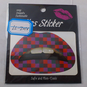 waterproof temporary tattoo lip sticker