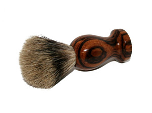 WB200-82 Beard Brush Handle Zebrawood Badger Shaving Brush Handles Brush Handle